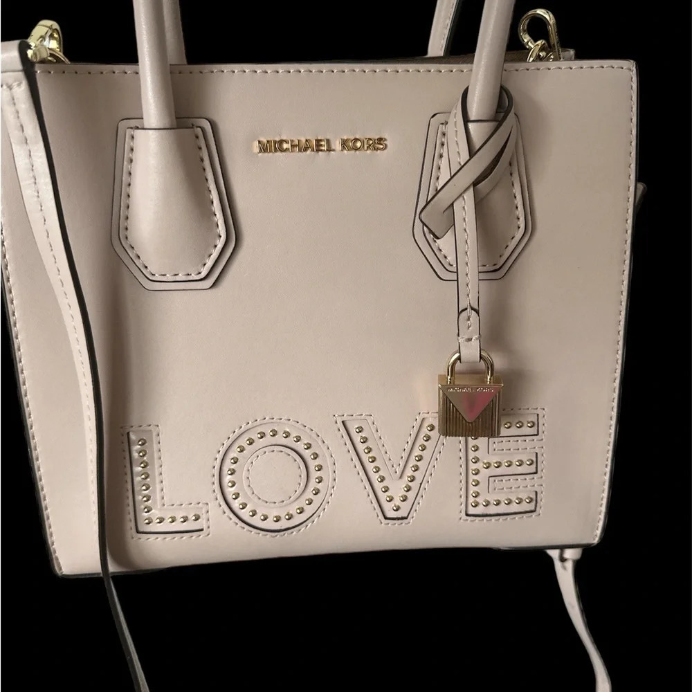 MICHAEL KORS Blush Structured Medium Crossbody Bag - Picture 3 of 10